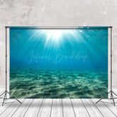 Lofaris Blue Sunlight Sand Undersea Natural Scenery Backdrop